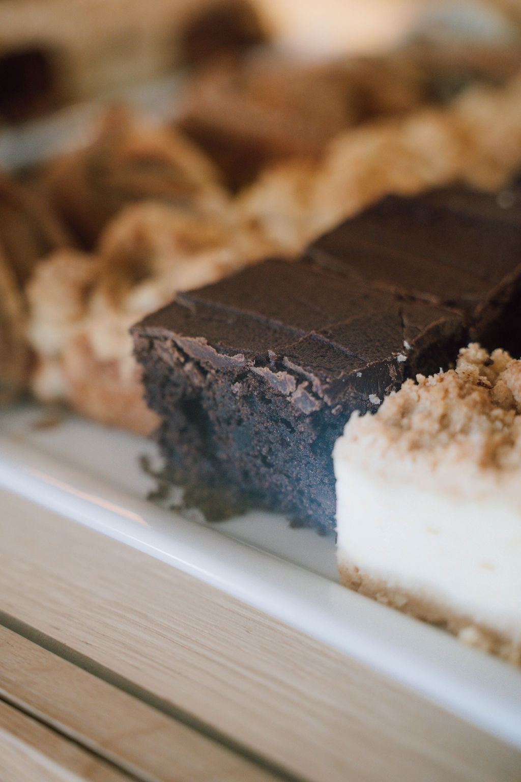 Brownie und Käsekuchen